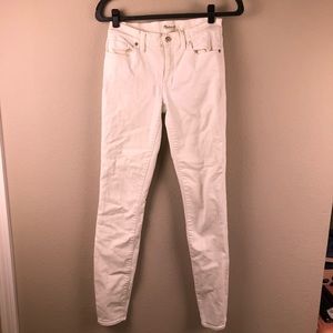MADEWELL White Skinny Skinny Jeans 27